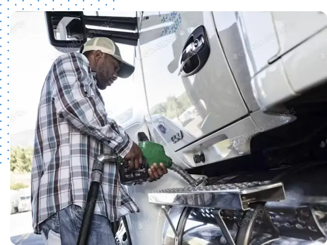 Person Filling Fuel in a Vehicle